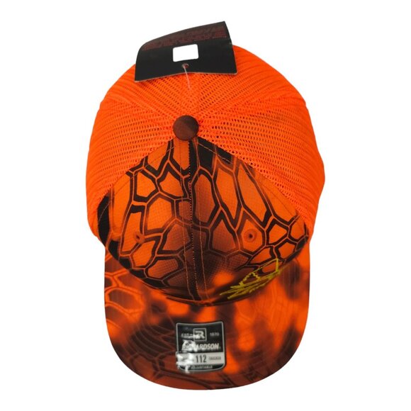 Kryptek Hunter Orange Black Mesh Snapback Cap Trucker Hat Duck Richardson NEW - Picture 6 of 14